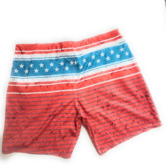 Red White & Blue Swim Trunks Size XL - Picture 2 of 3